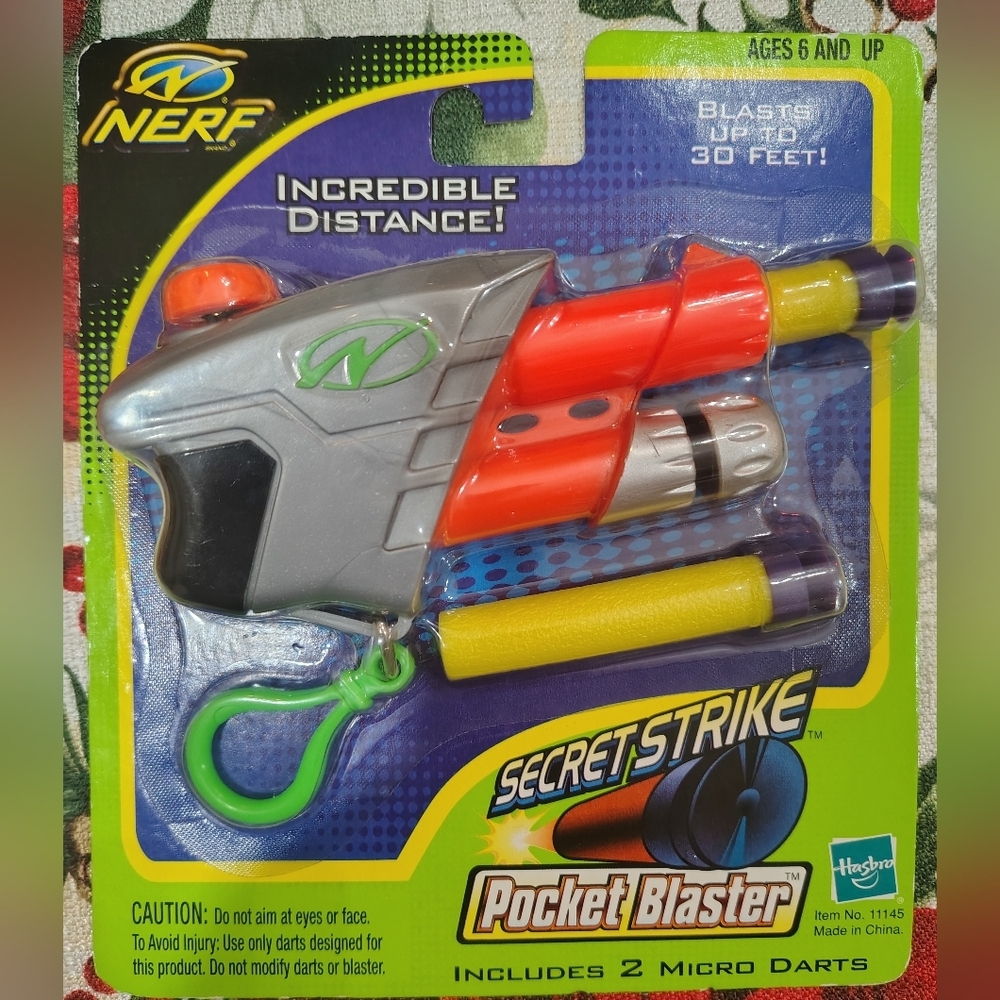 Vintage Nerf Secret Strike Pocket Blaster Grey - 2000 - Rare